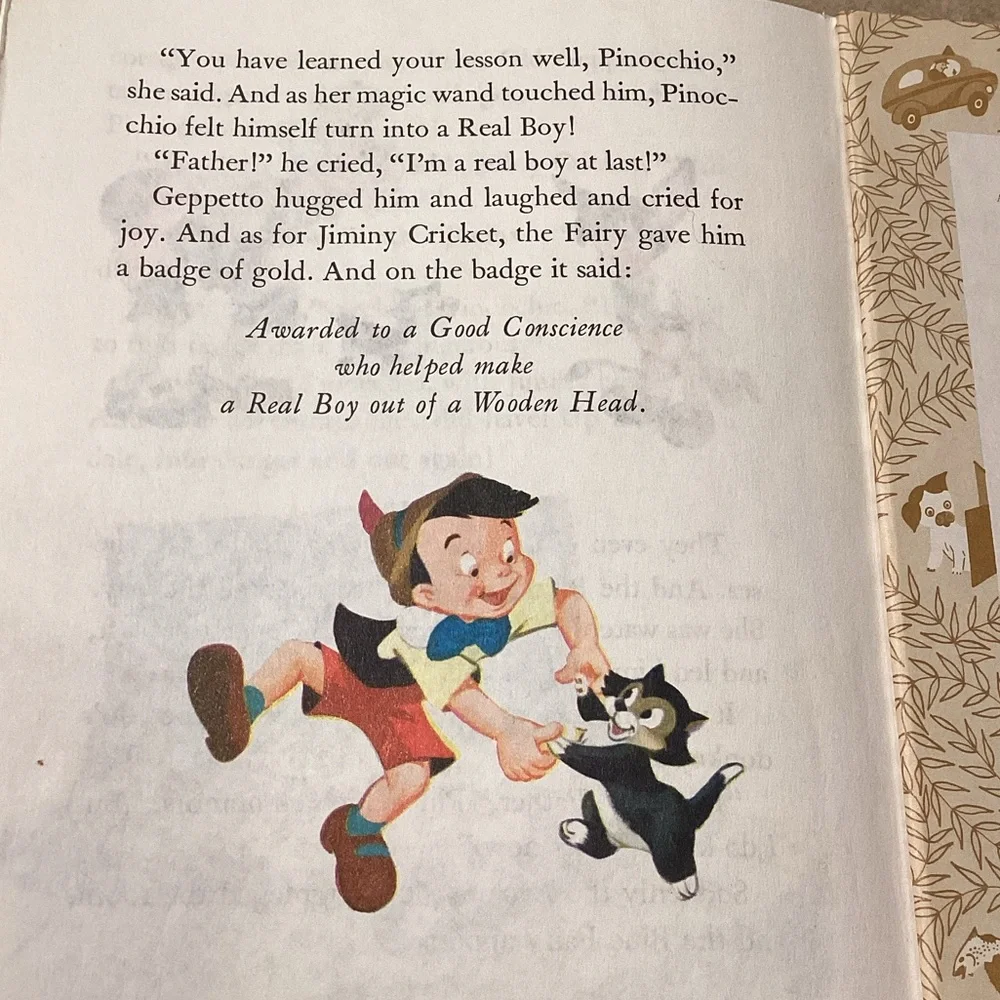 Vintage A Little Golden Book Pinocchio
